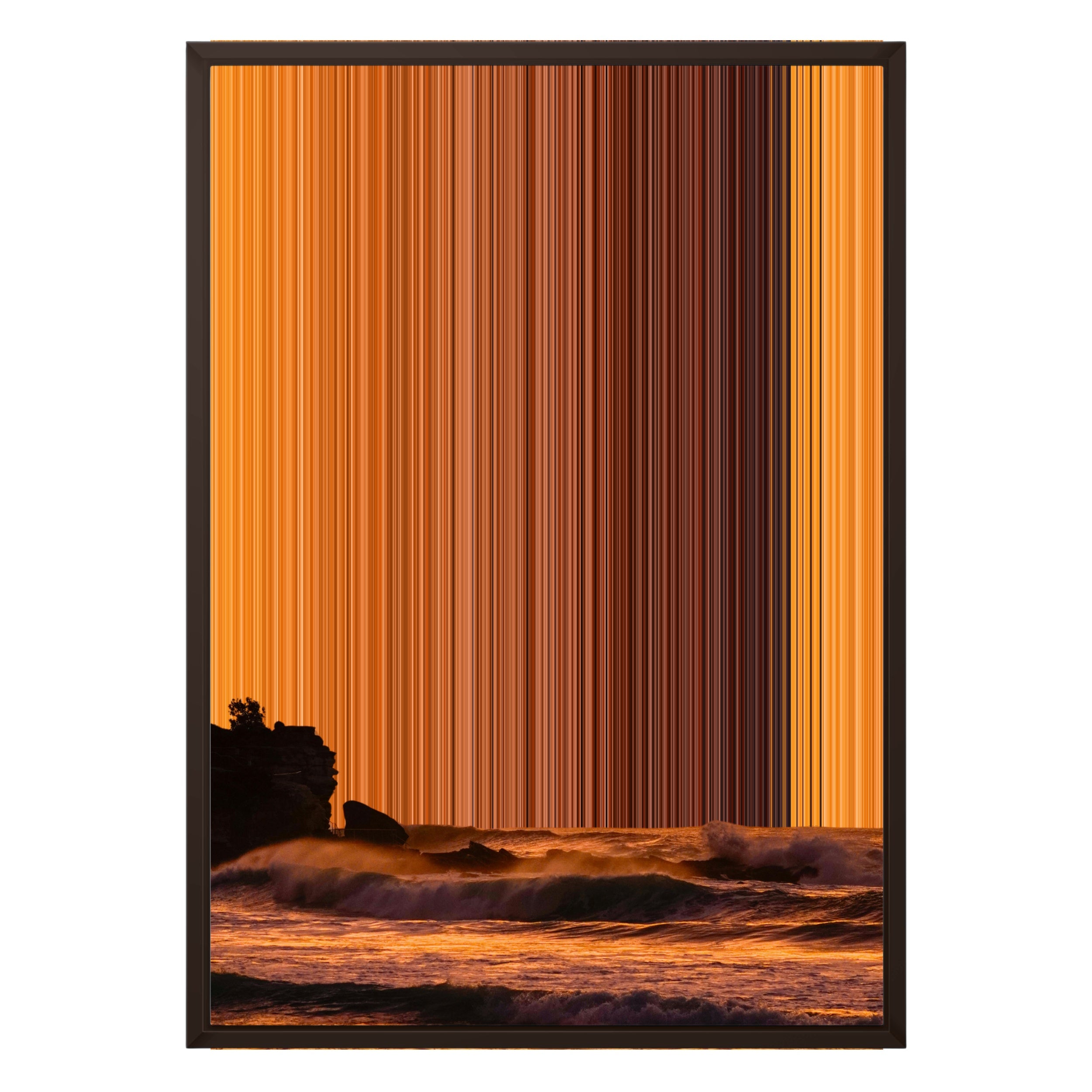20×28" Framed Canvas - Brown variant