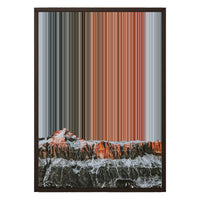 20×28" Framed Canvas - Brown variant