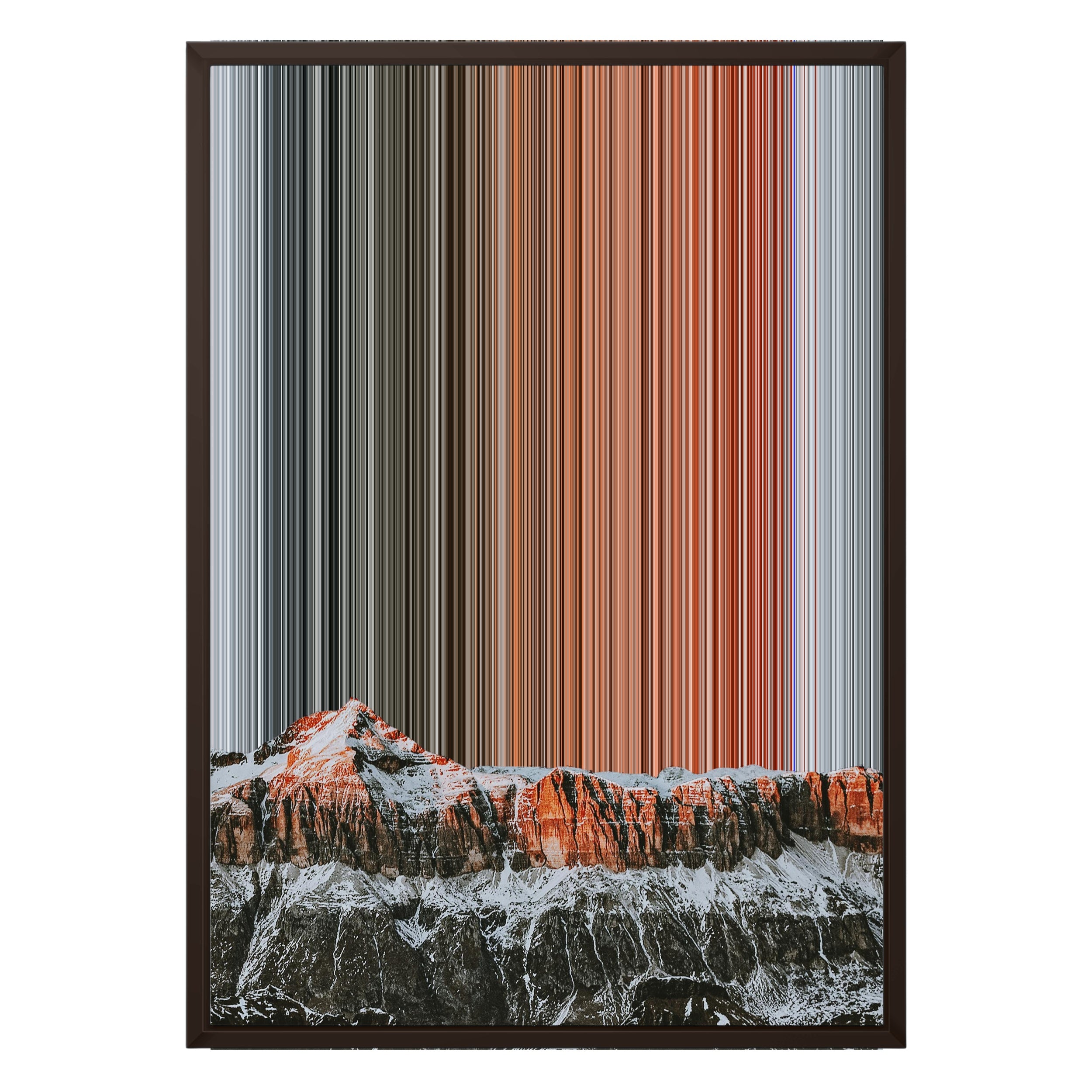 20×28" Framed Canvas - Brown variant