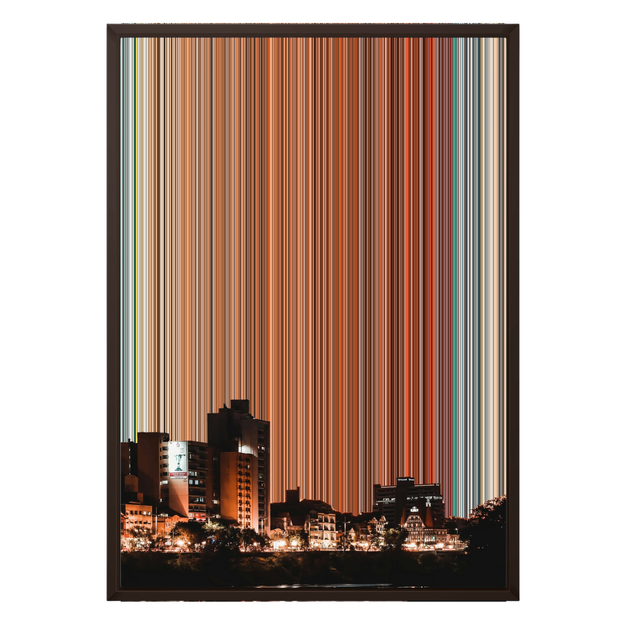 20×28" Framed Canvas - Brown variant