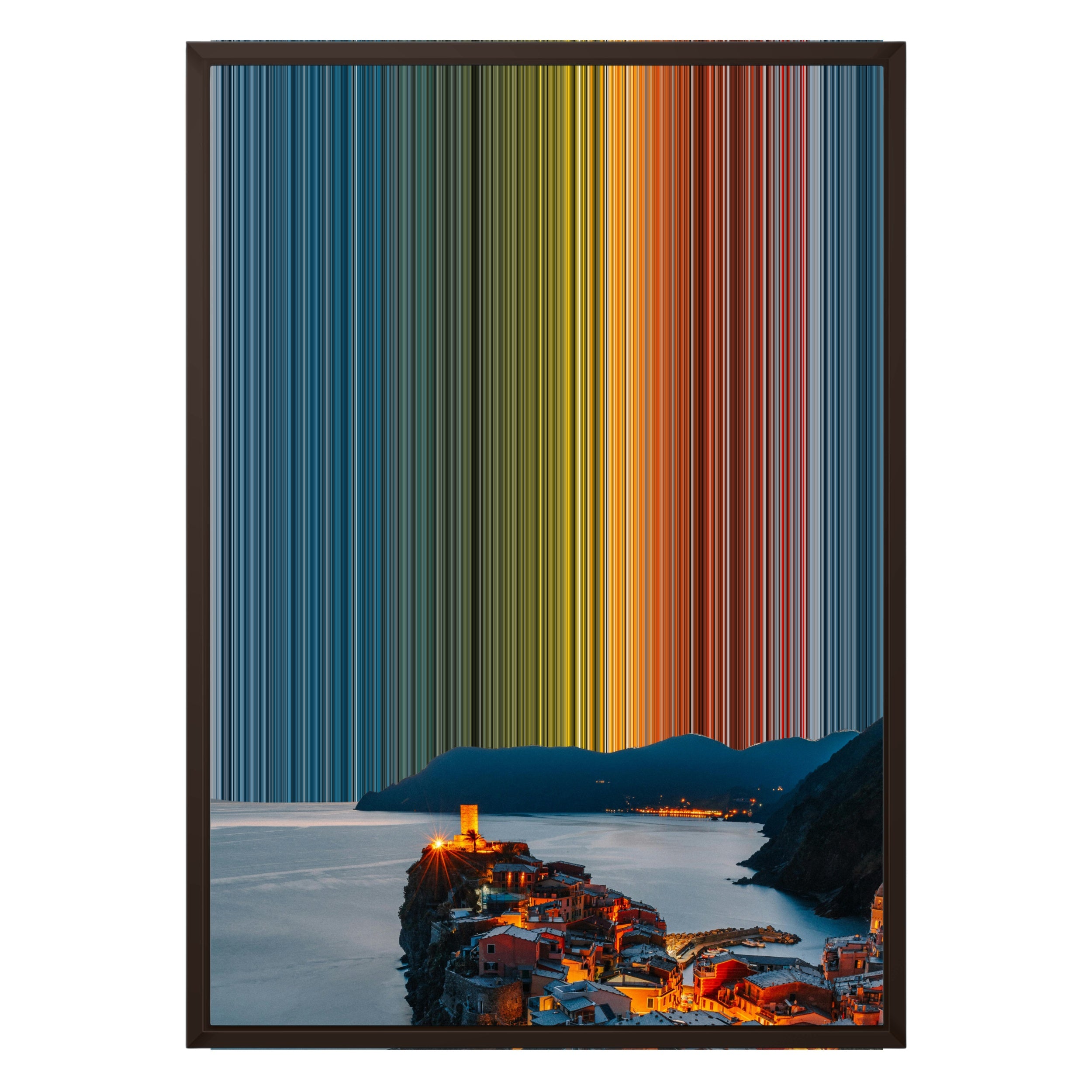 20×28" Framed Canvas - Brown variant