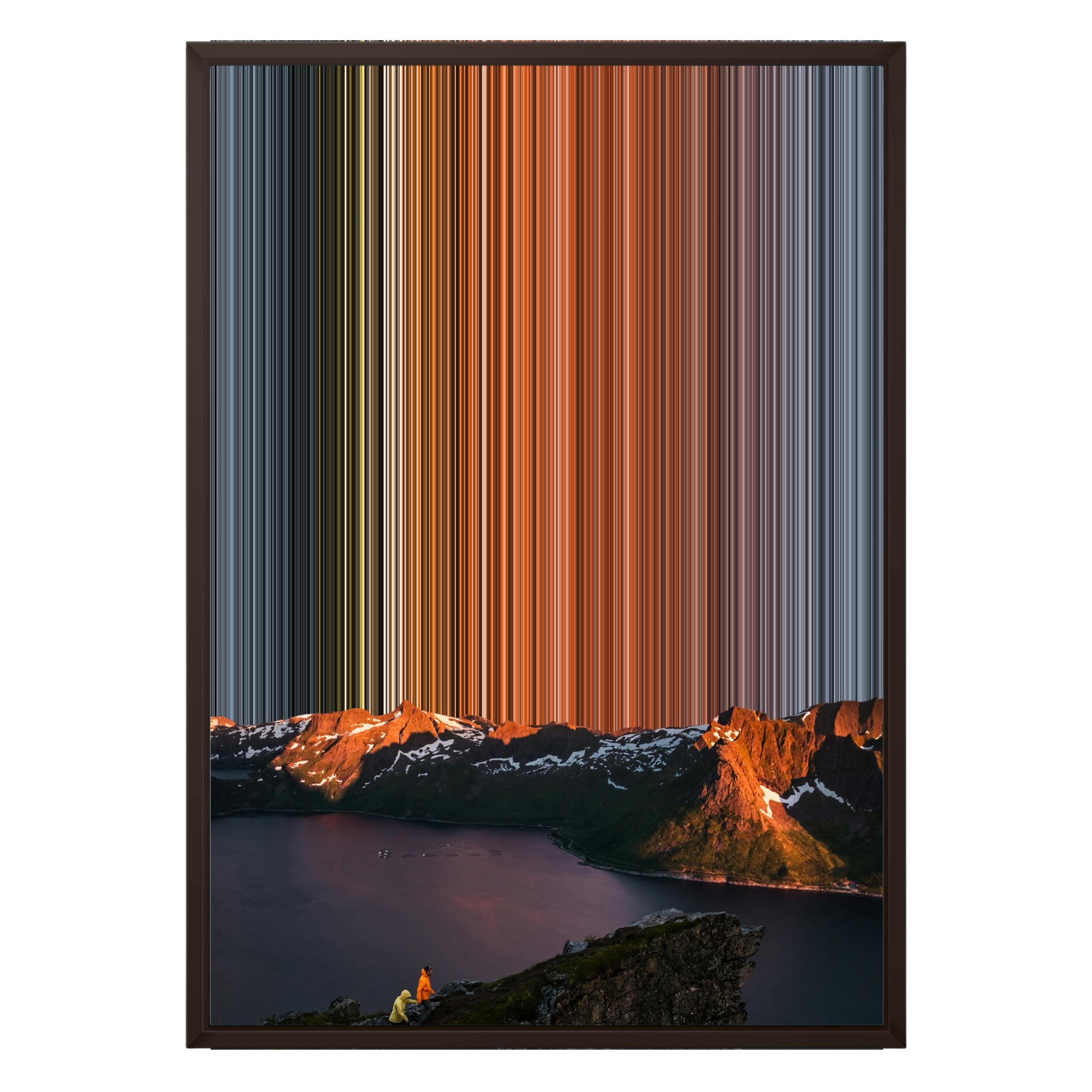 20×28" Framed Canvas - Brown variant