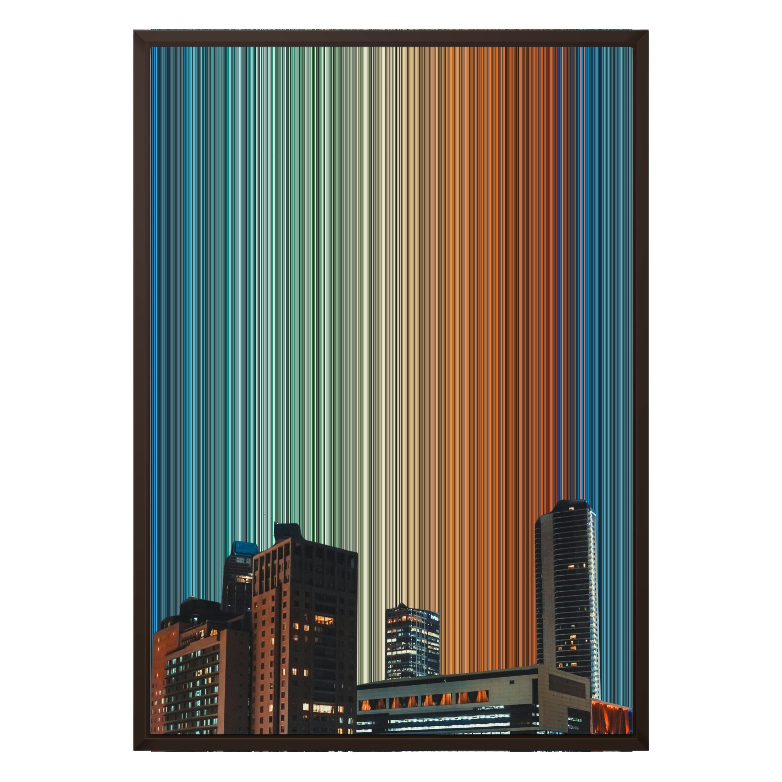 20×28" Framed Canvas - Brown variant