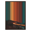 20×28" Framed Canvas - Brown variant