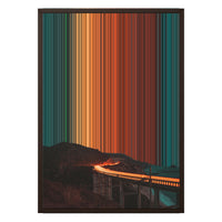 20×28" Framed Canvas - Brown variant