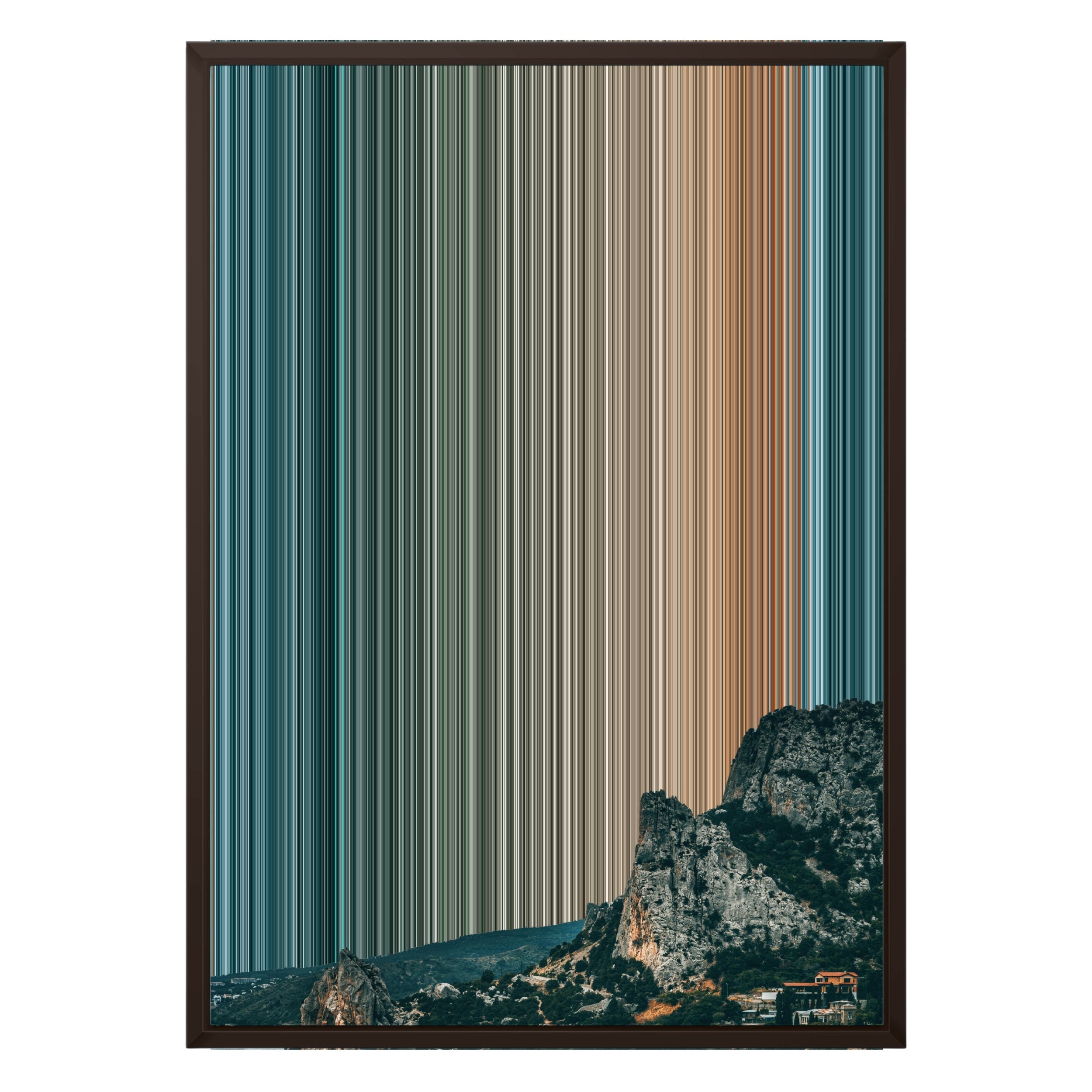 20×28" Framed Canvas - Brown variant