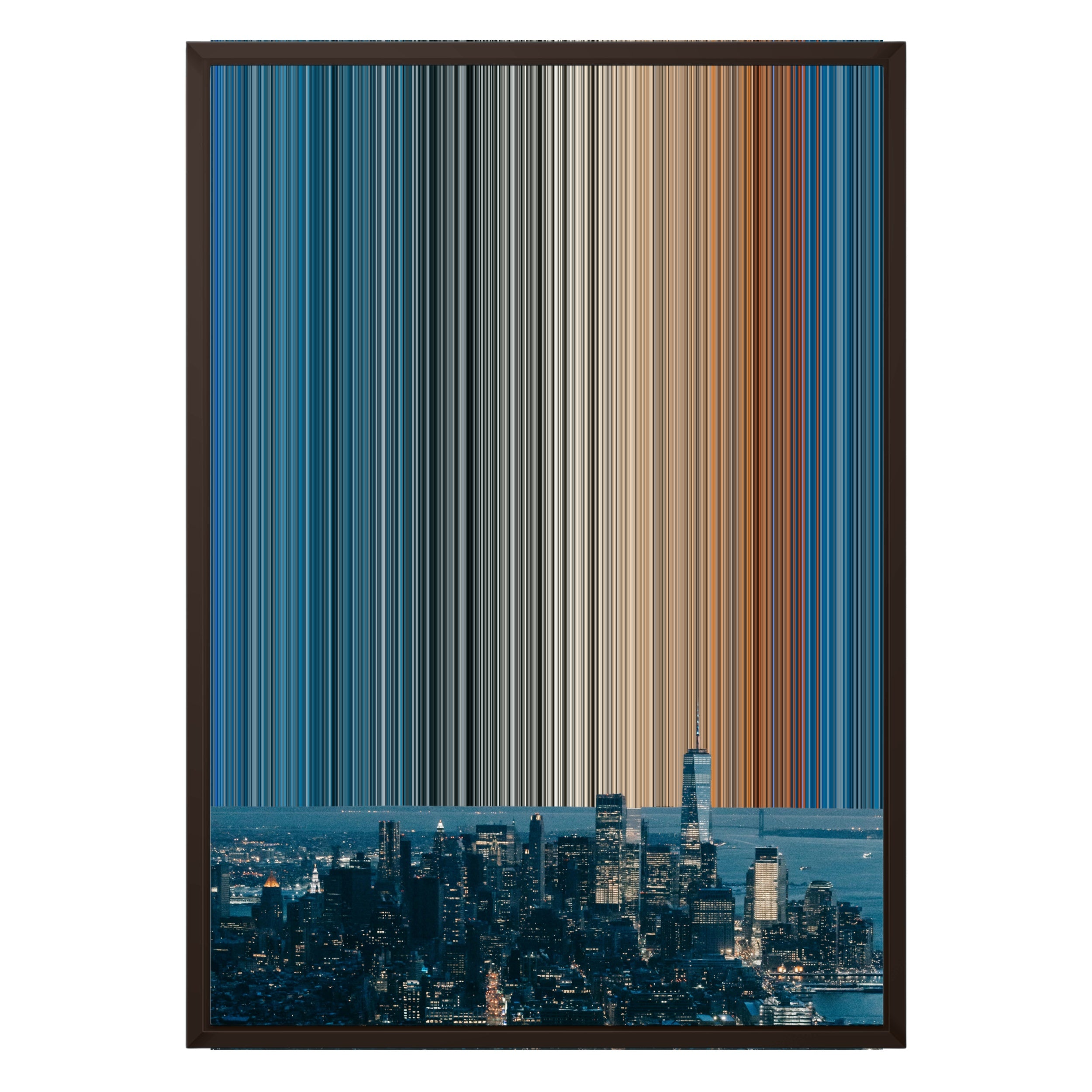 20×28" Framed Canvas - Brown variant