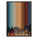 20×28" Framed Canvas - Brown variant