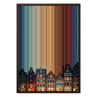 20×28" Framed Canvas - Brown variant