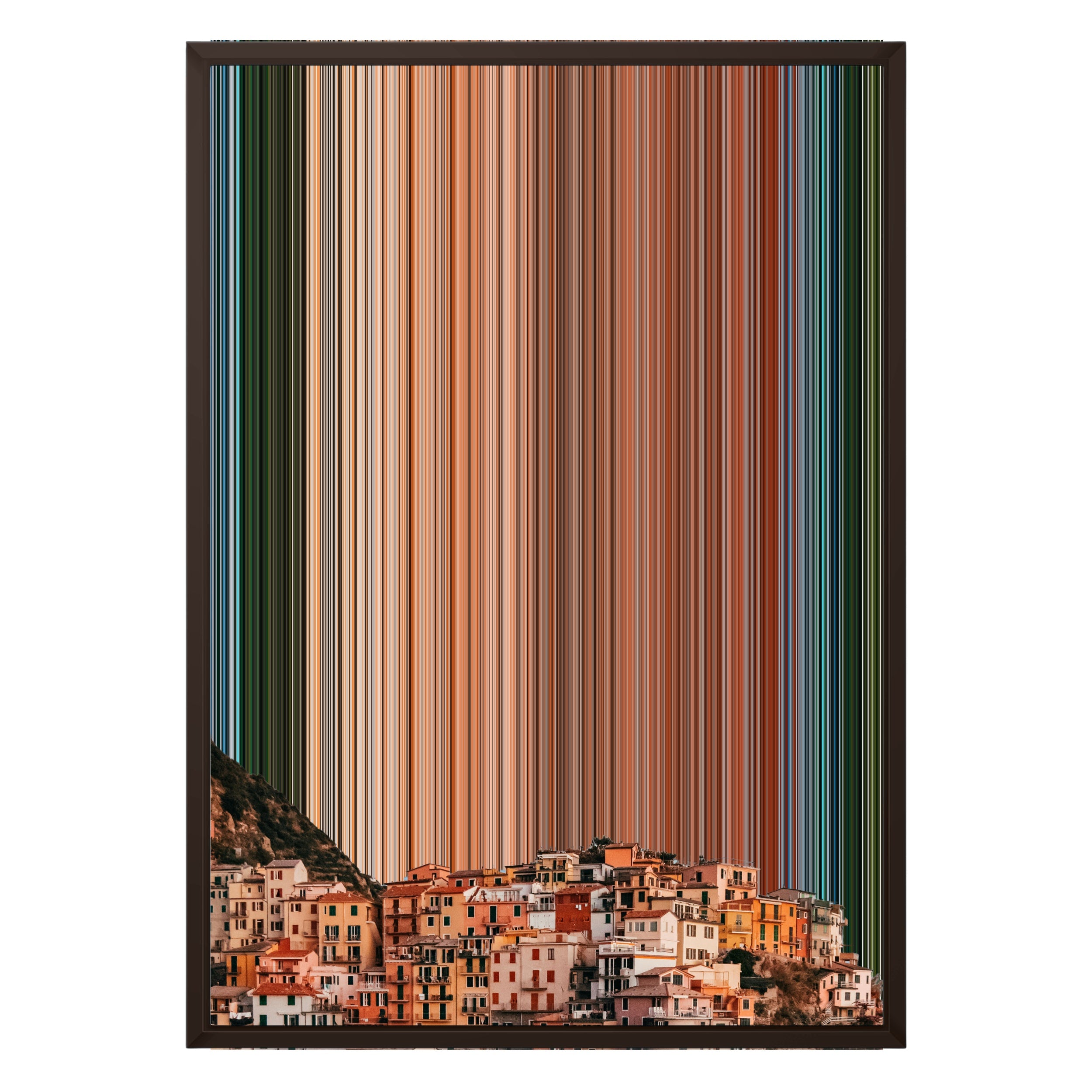 20×28" Framed Canvas - Brown variant