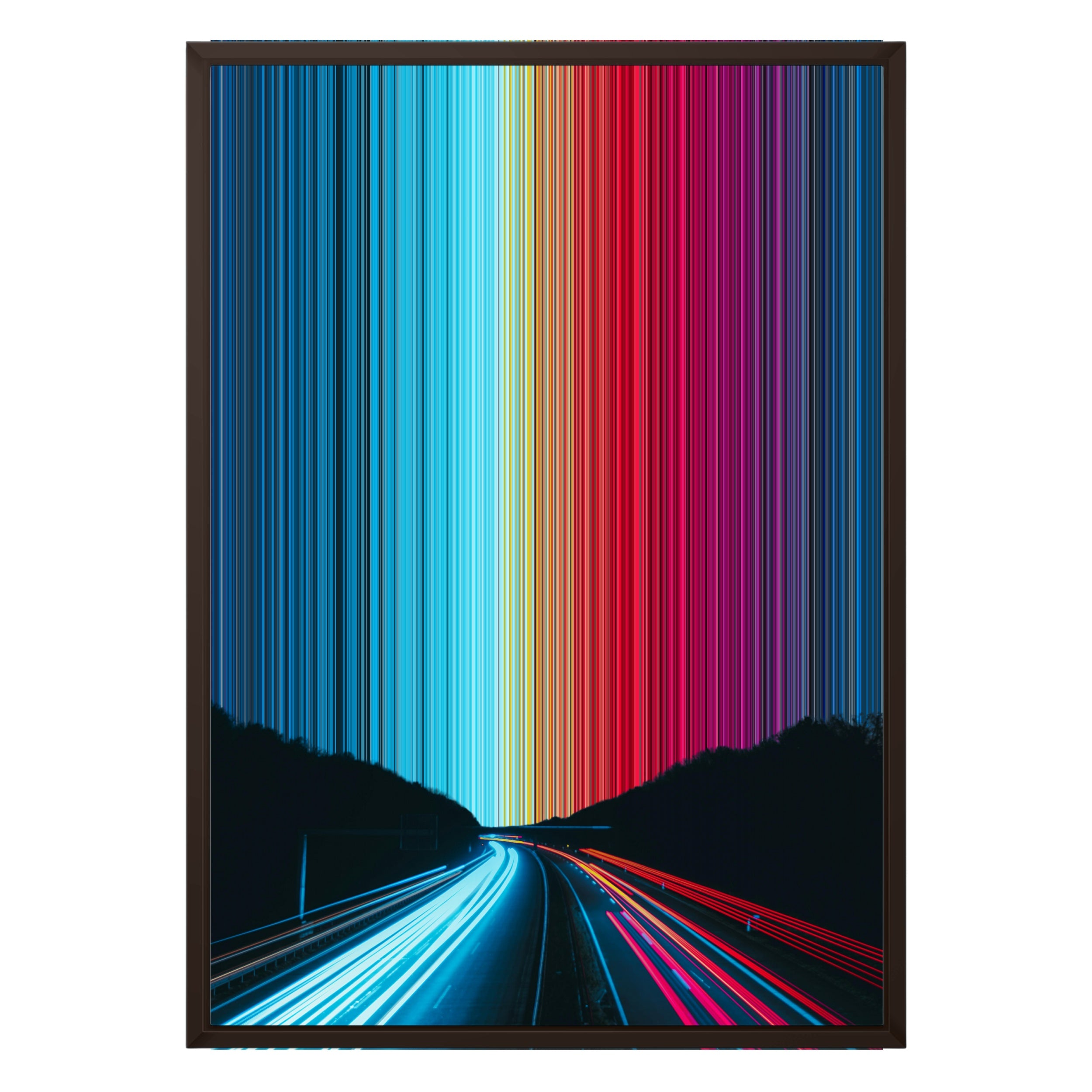 20×28" Framed Canvas - Brown variant