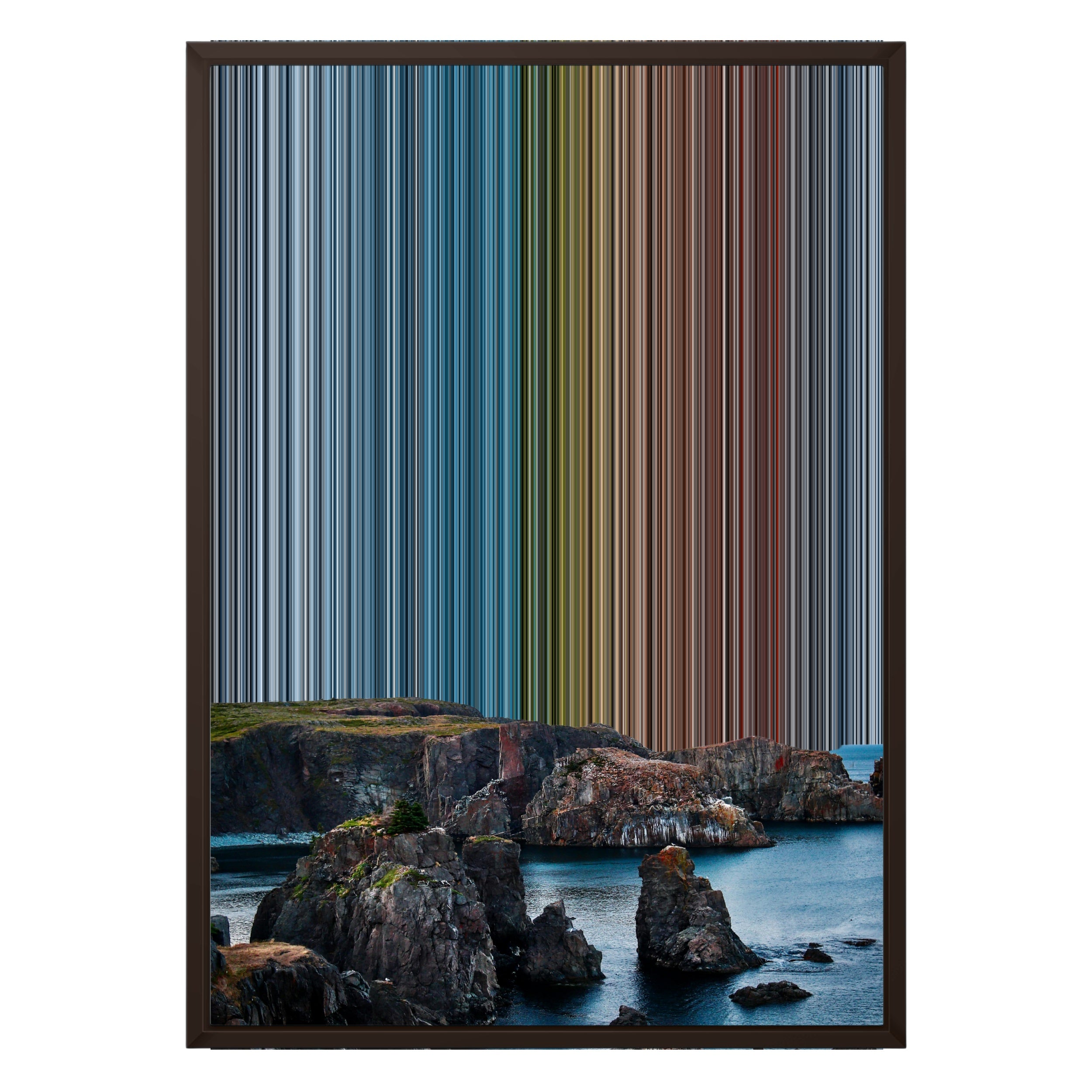 20×28" Framed Canvas - Brown variant