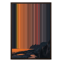 20×28" Framed Canvas - Brown variant