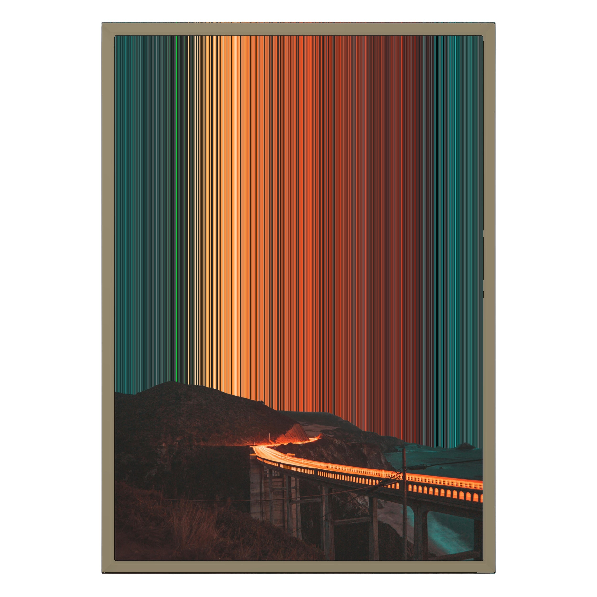 20×28" Framed Canvas - Natural variant