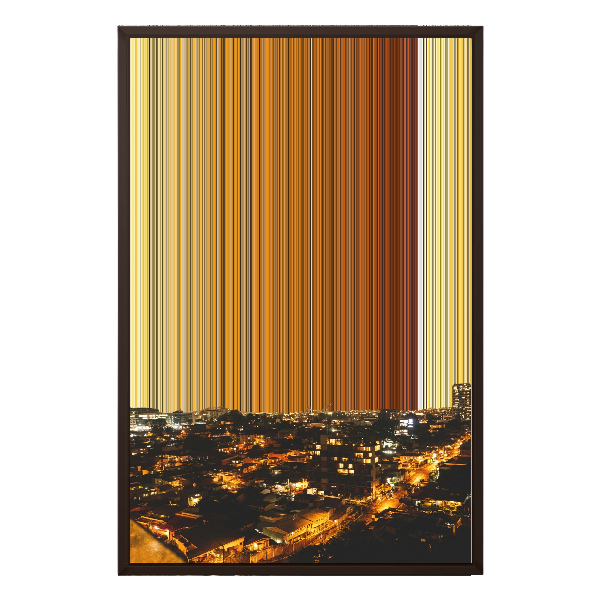 20×30" Framed Canvas - Brown variant