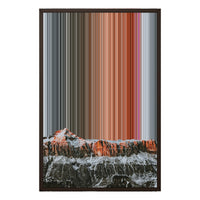 20×30" Framed Canvas - Brown variant