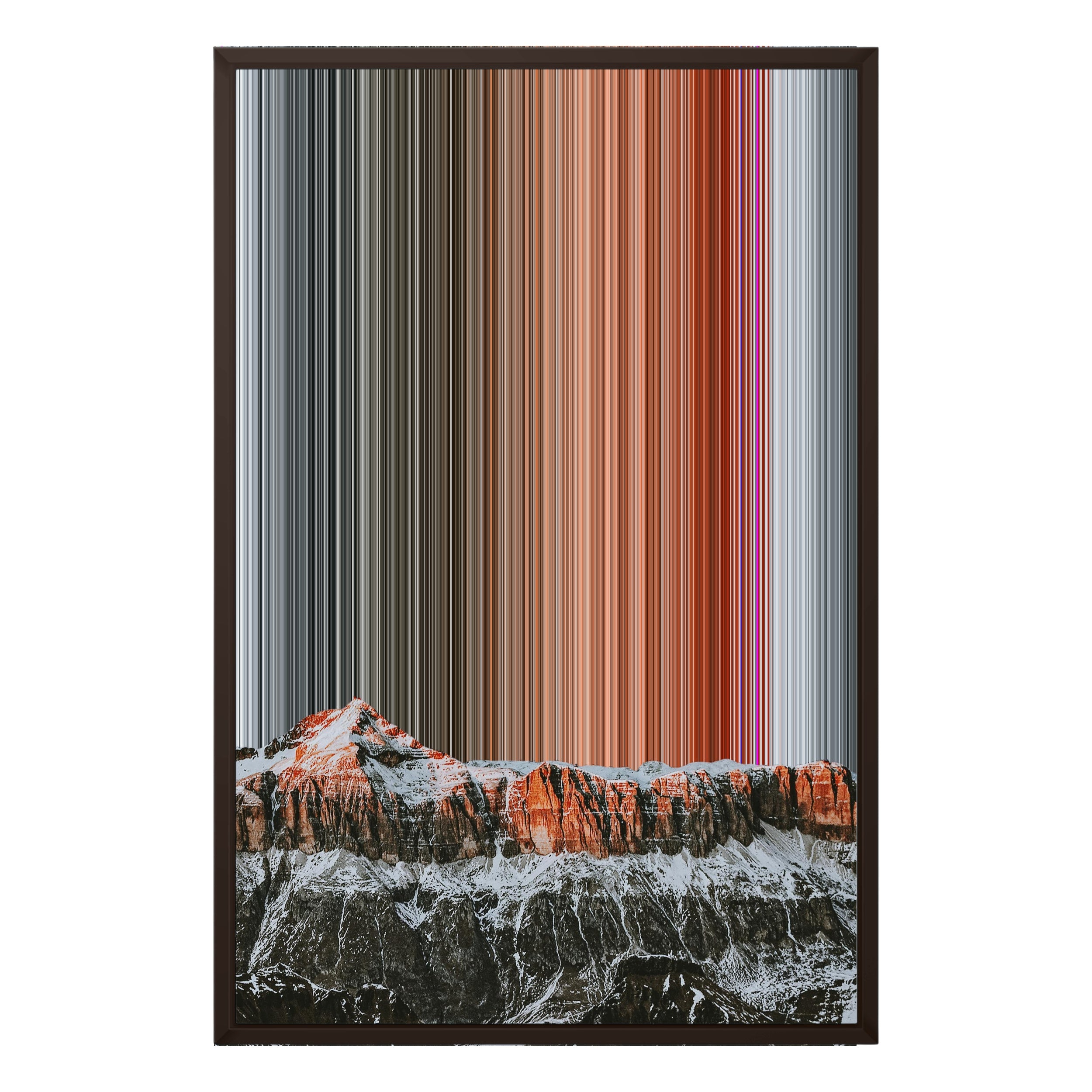 20×30" Framed Canvas - Brown variant