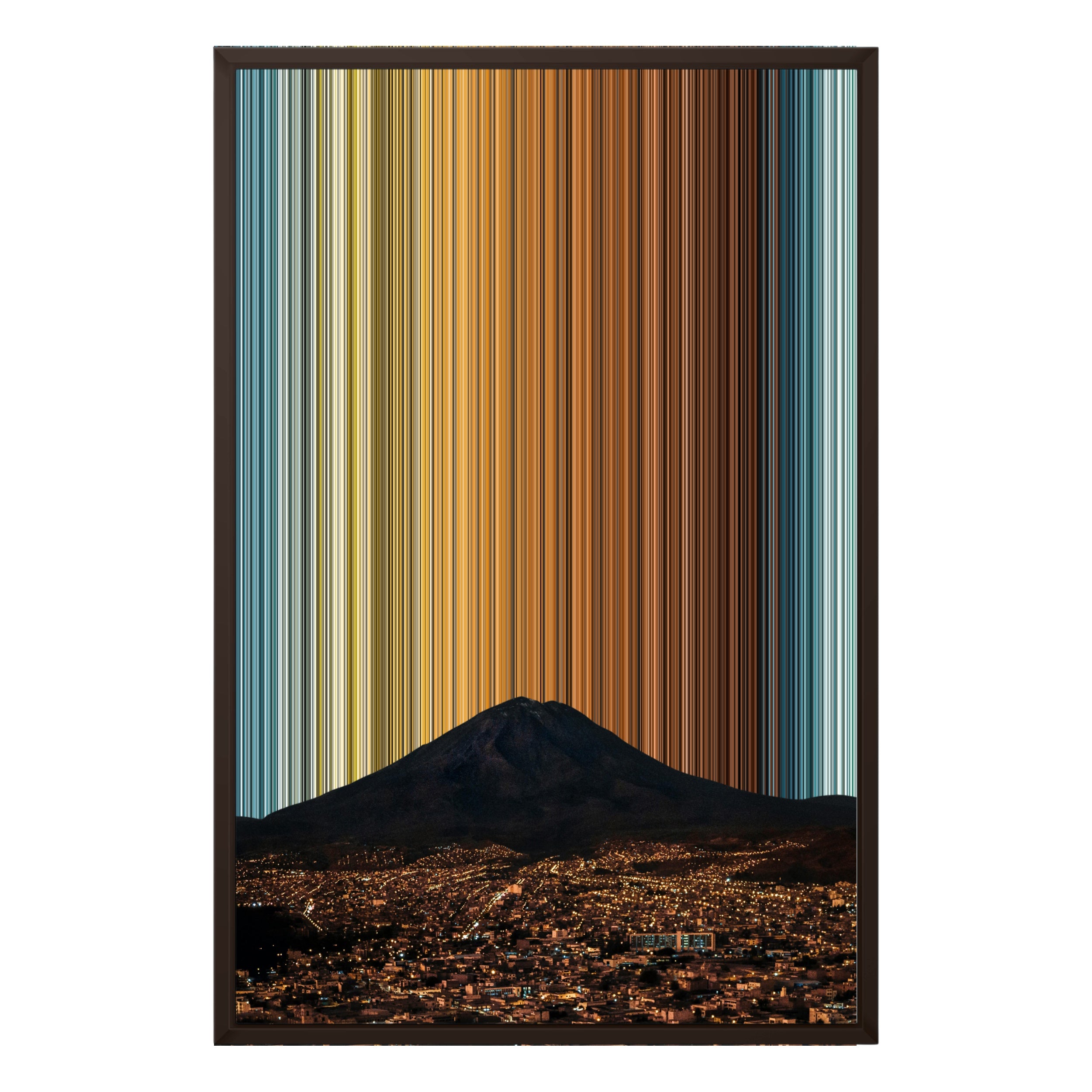 20×30" Framed Canvas - Brown variant