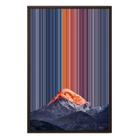 20×30" Framed Canvas - Brown variant