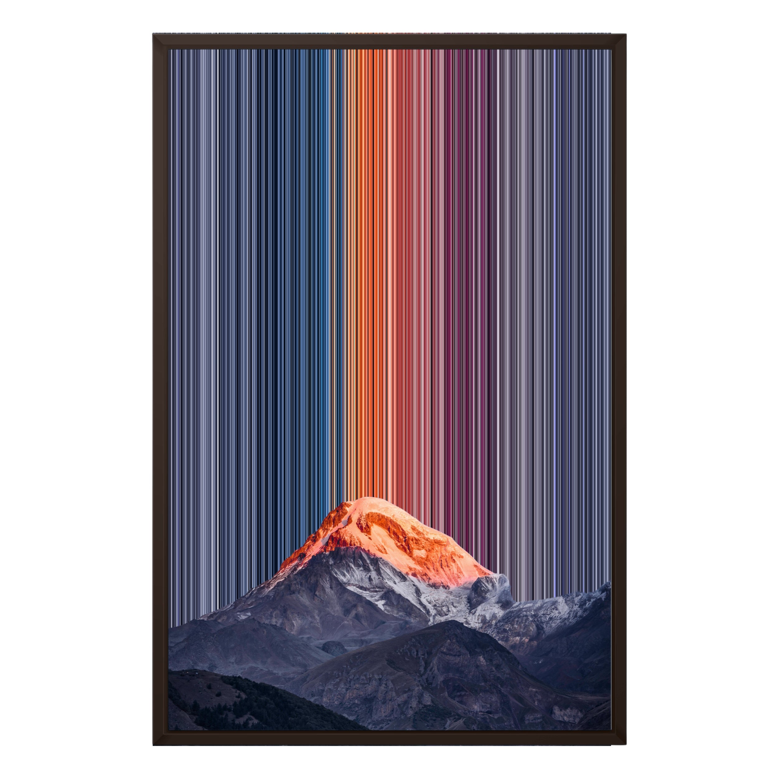 20×30" Framed Canvas - Brown variant