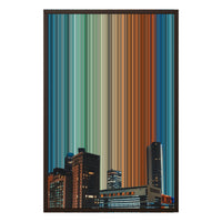 20×30" Framed Canvas - Brown variant