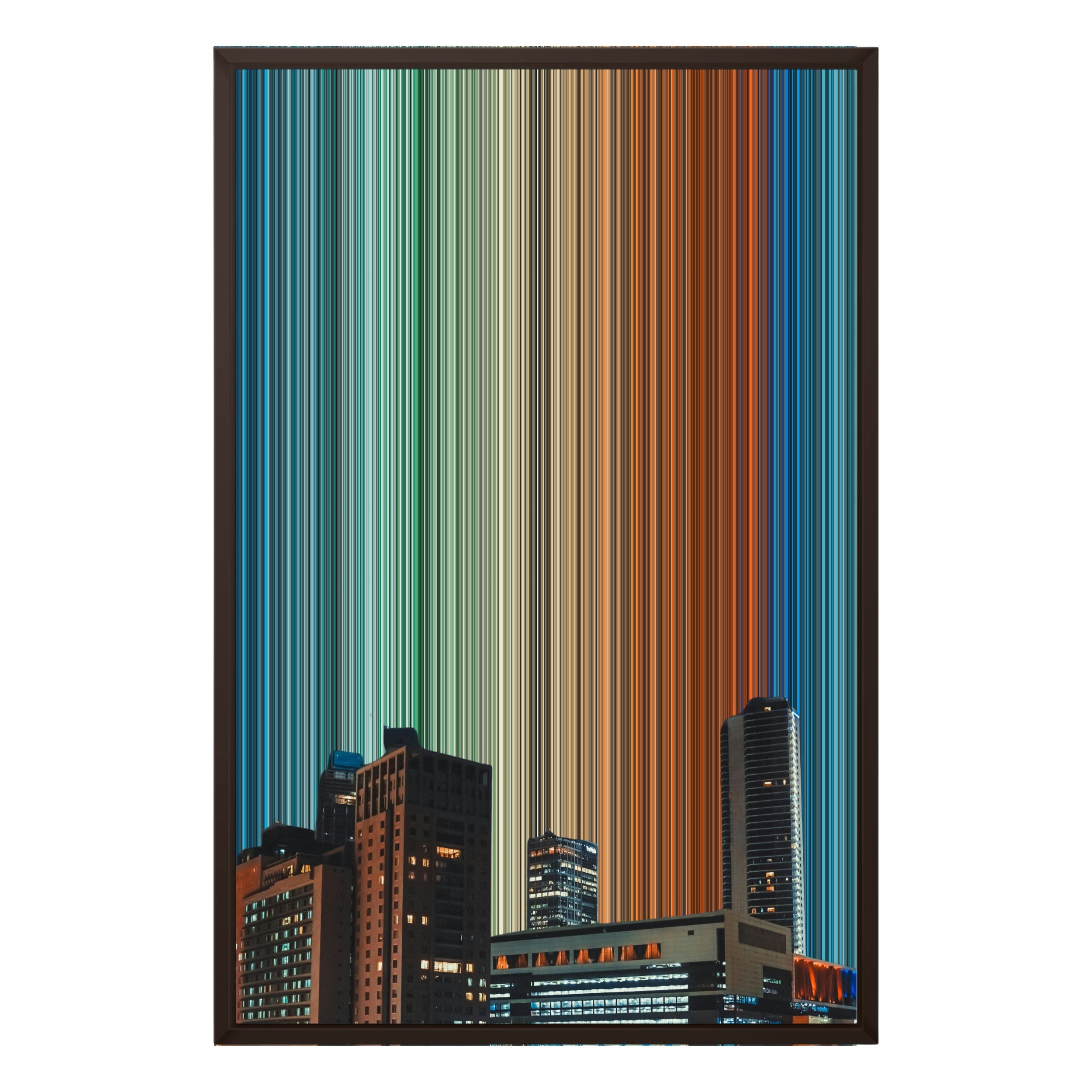 20×30" Framed Canvas - Brown variant