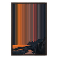 20×30" Framed Canvas - Brown variant