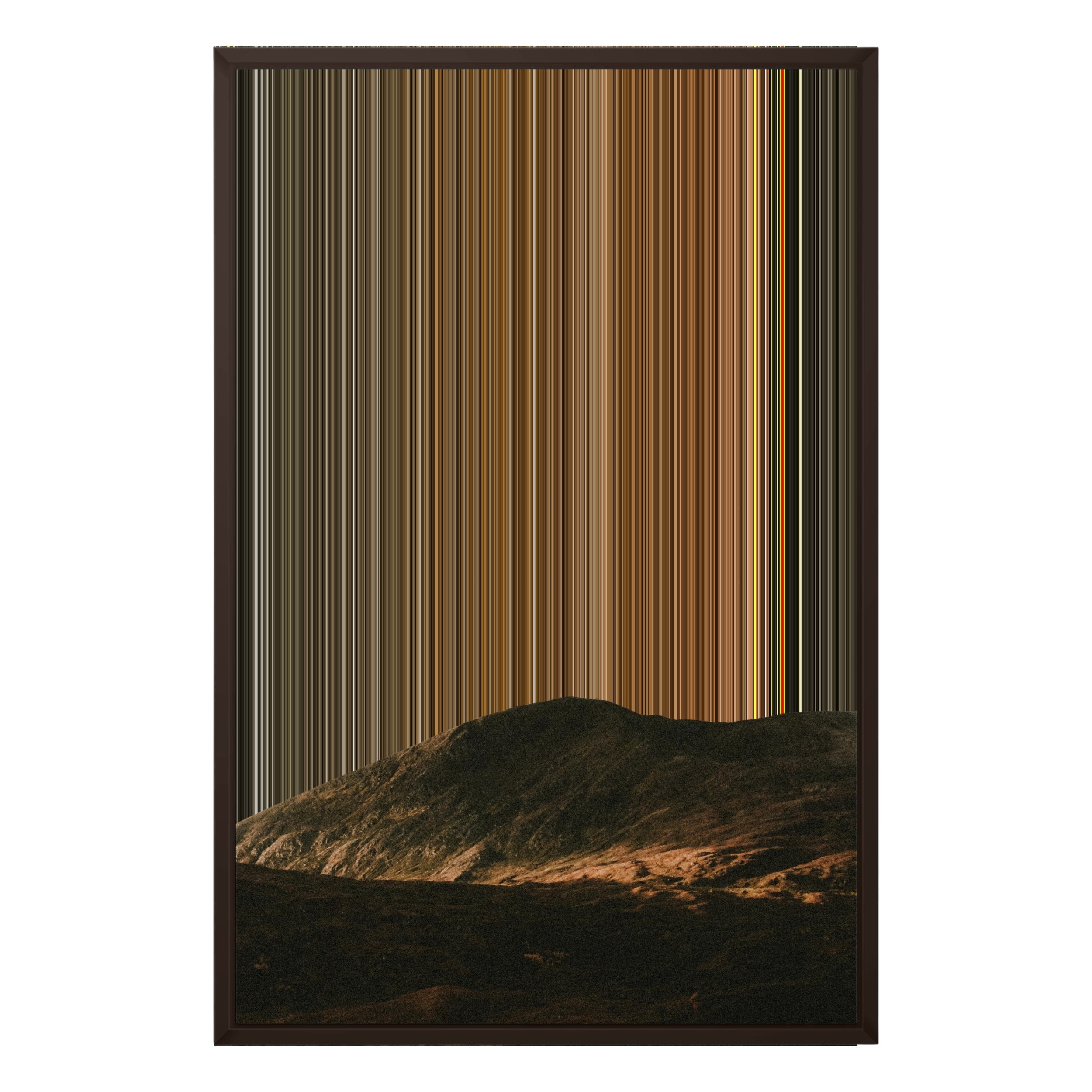 20×30" Framed Canvas - Brown variant