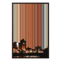 20×30" Framed Canvas - Brown variant