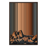 20×30" Framed Canvas - Brown variant