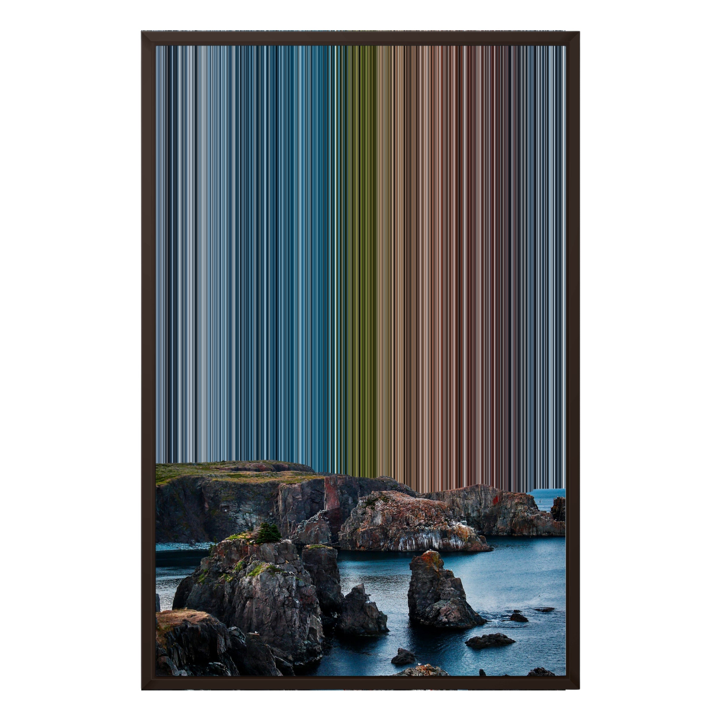 20×30" Framed Canvas - Brown variant