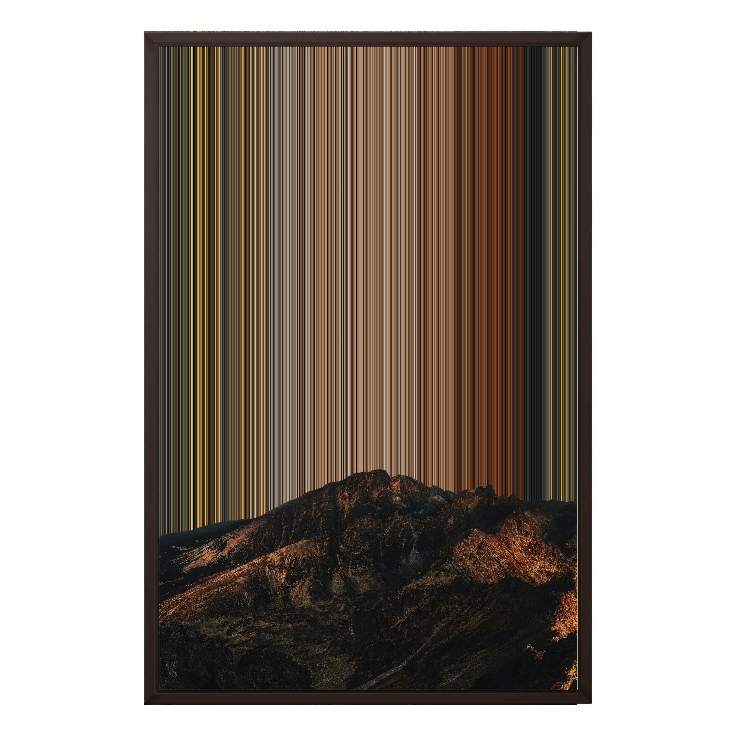 20×30" Framed Canvas - Brown variant