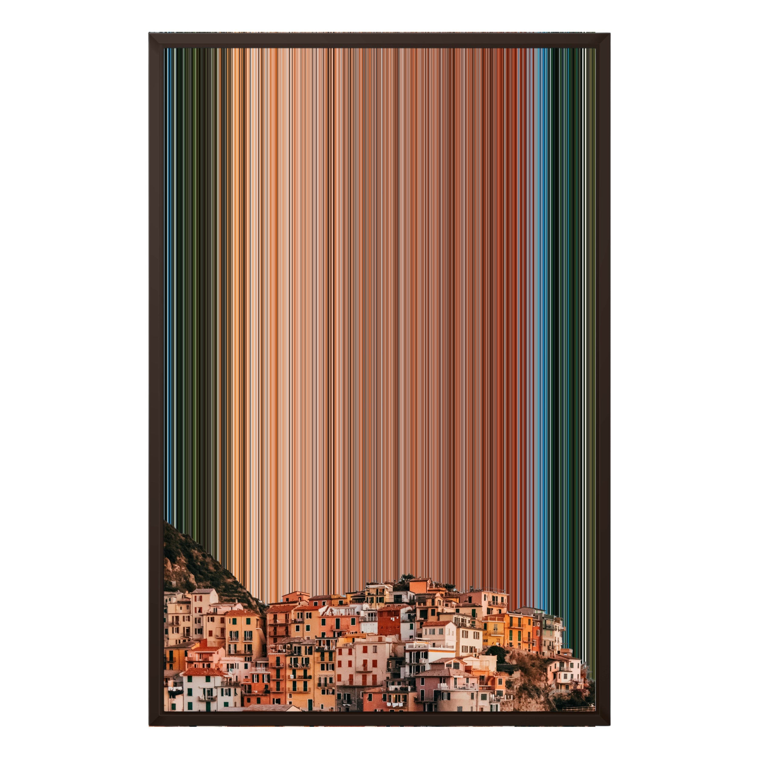 20×30" Framed Canvas - Brown variant