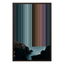 20×30" Framed Canvas - Brown variant