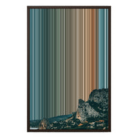 20×30" Framed Canvas - Brown variant