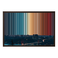 24×18" Framed Canvas - Brown variant