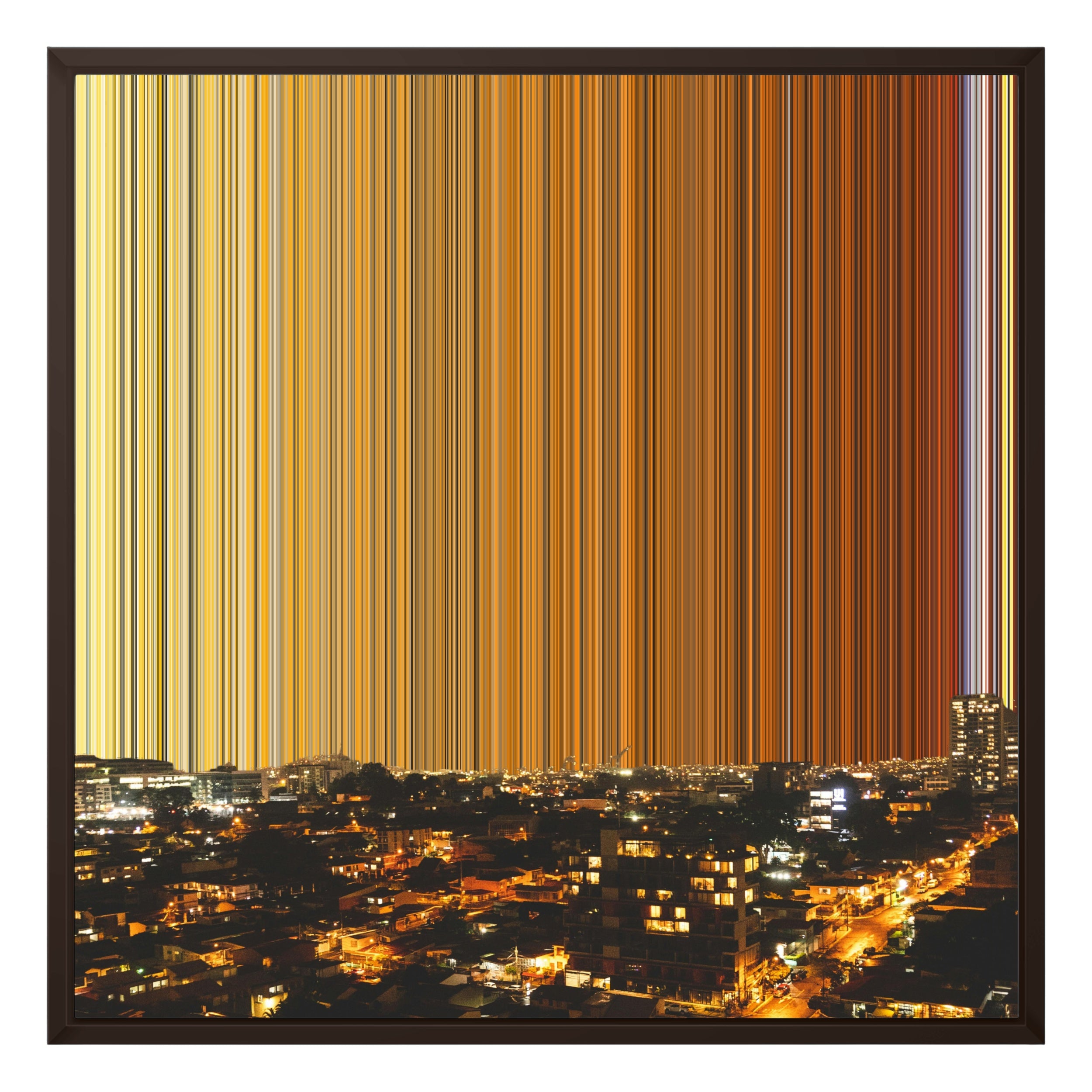 24×24" Framed Canvas - Brown variant