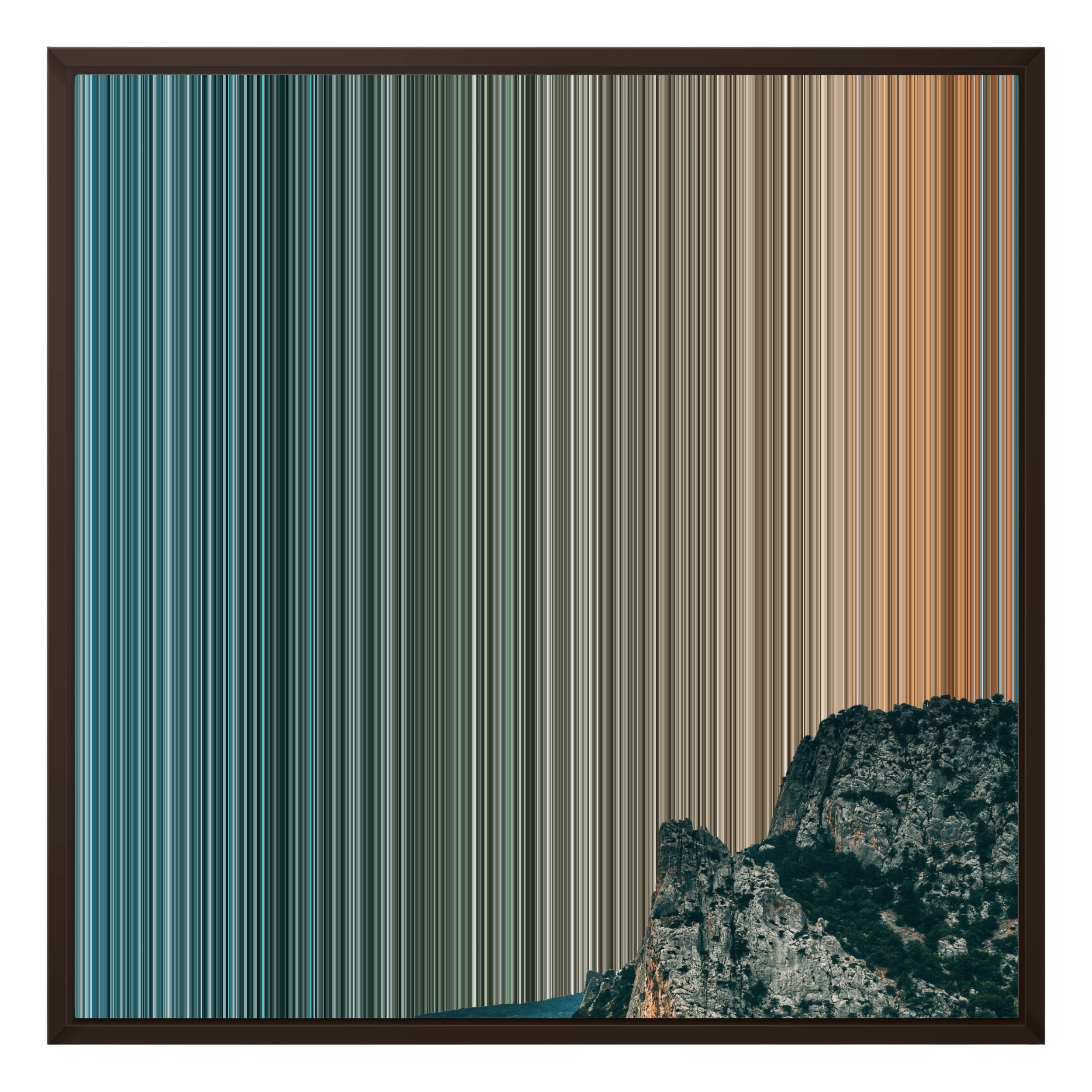 24×24" Framed Canvas - Brown variant