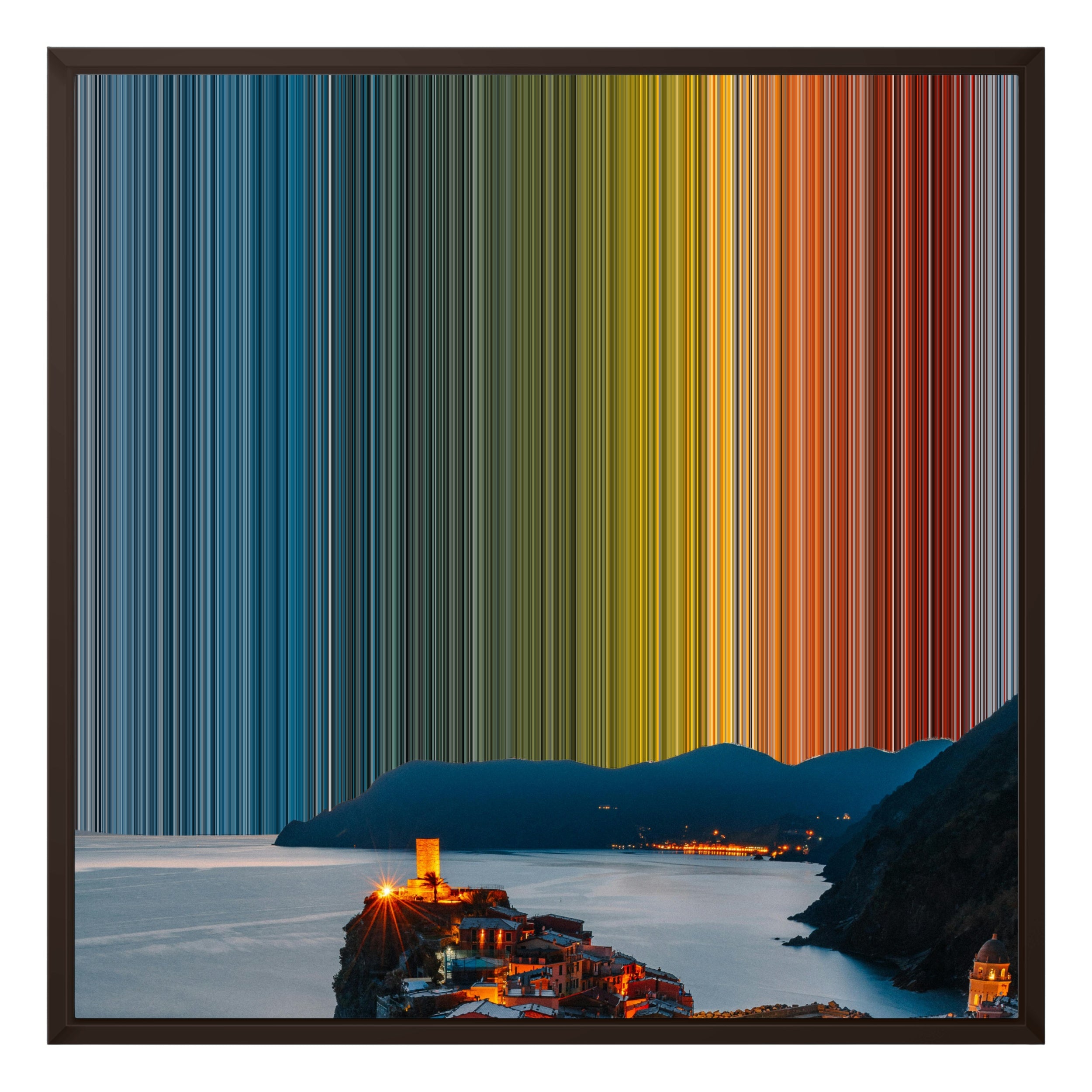 24×24" Framed Canvas - Brown variant