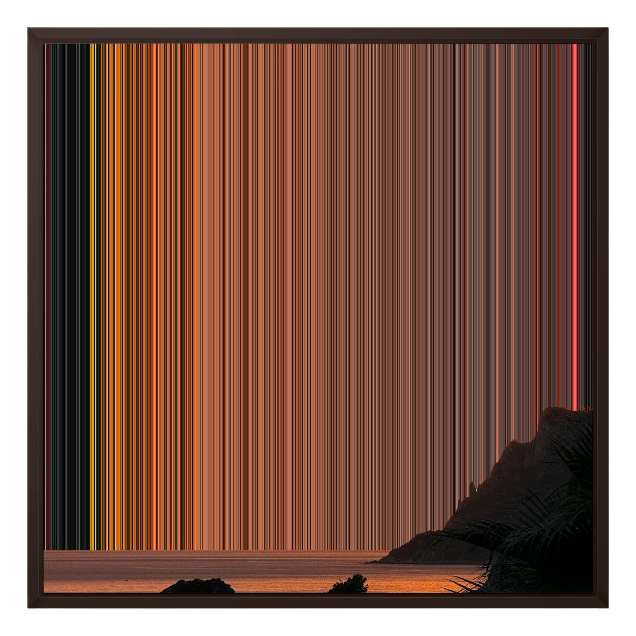 24×24" Framed Canvas - Brown variant