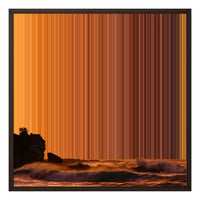 24×24" Framed Canvas - Brown variant