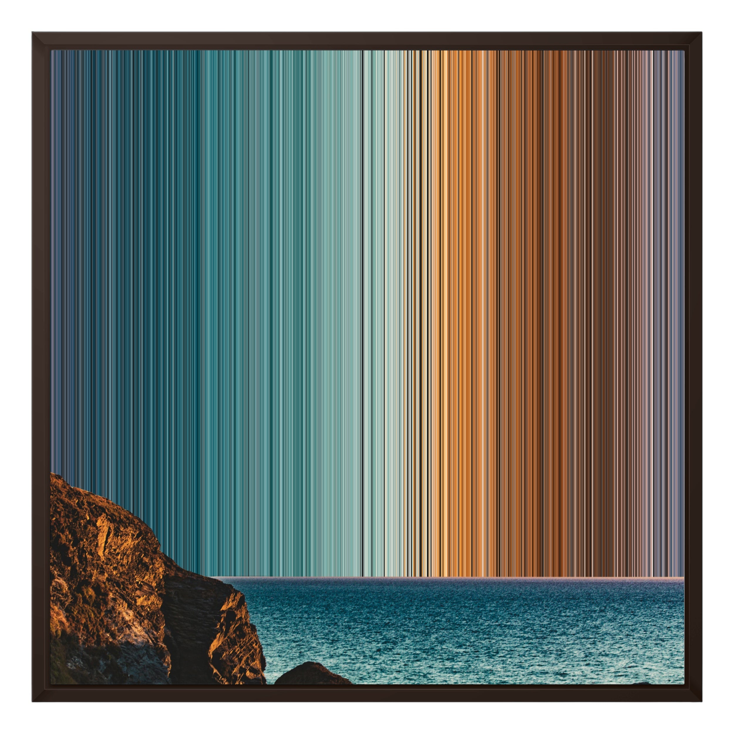 24×24" Framed Canvas - Brown variant