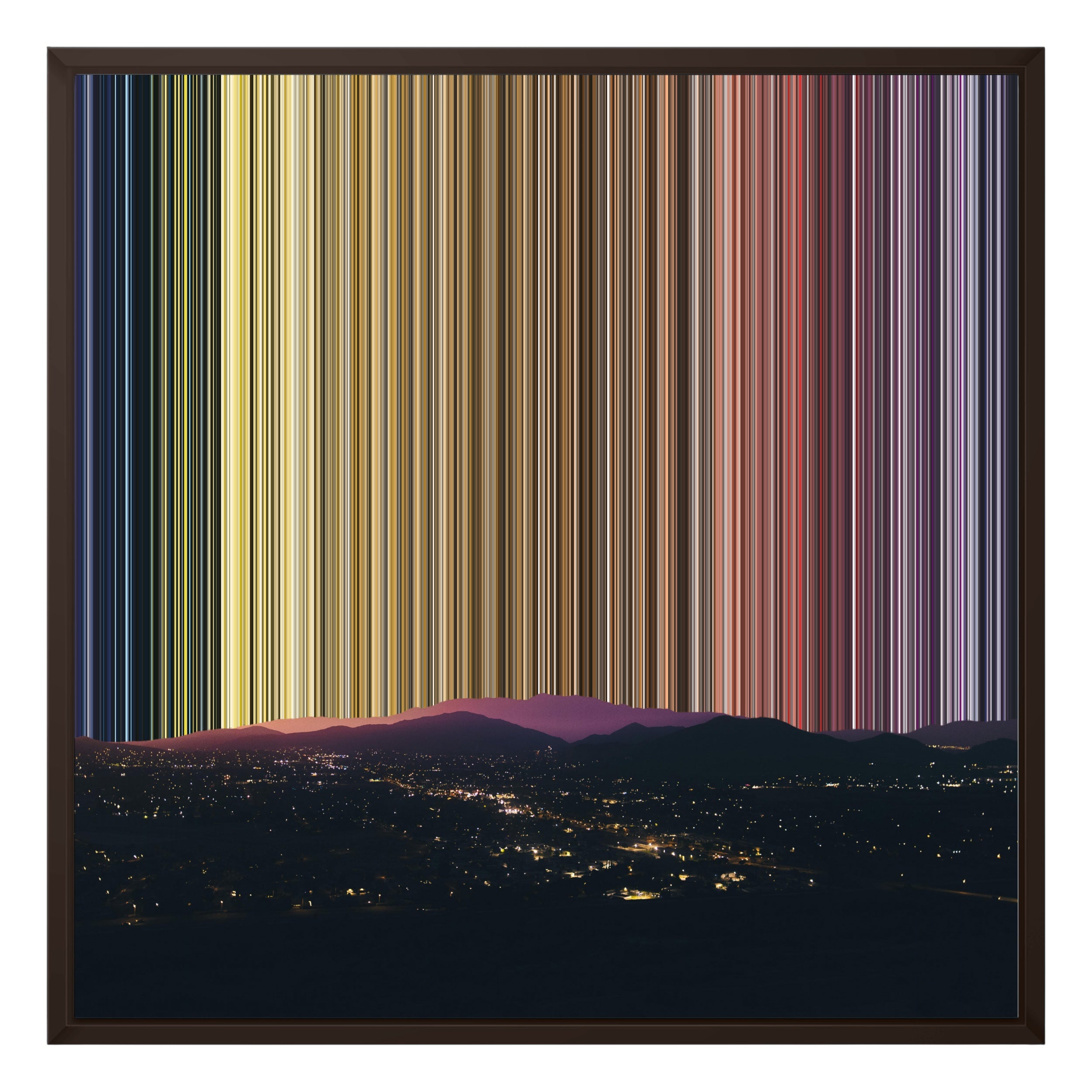 24×24" Framed Canvas - Brown variant