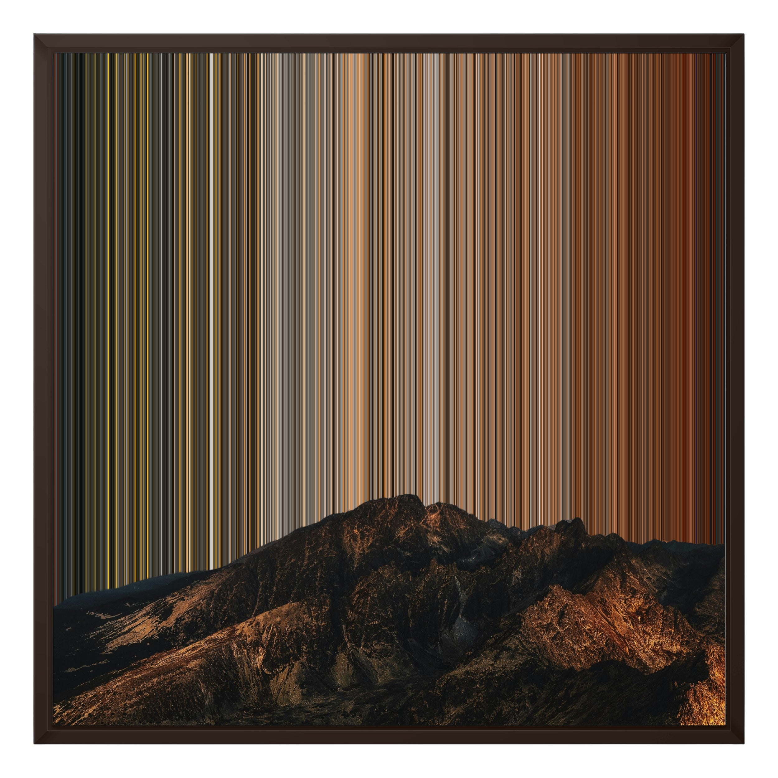 24×24" Framed Canvas - Brown variant