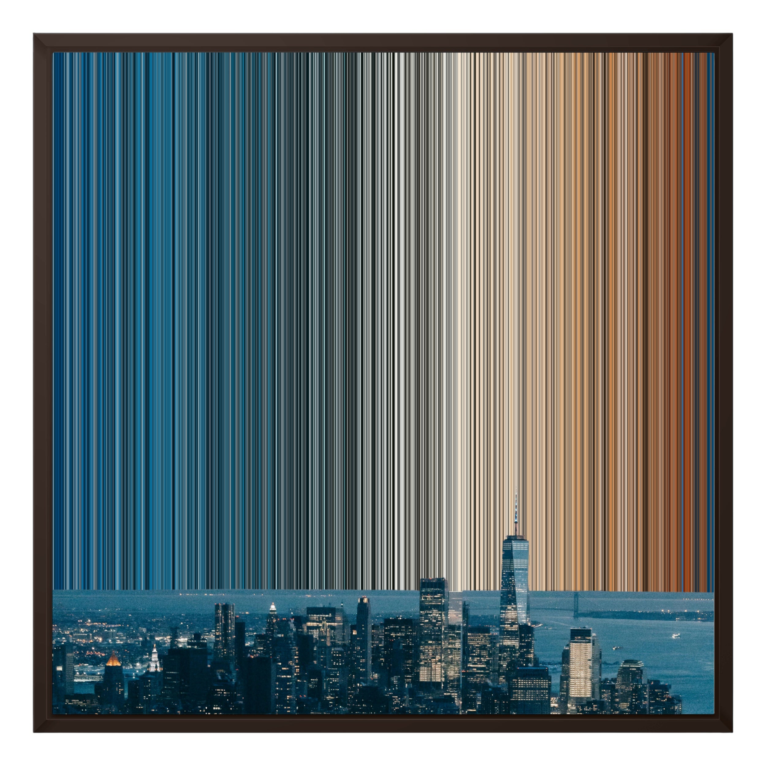 24×24" Framed Canvas - Brown variant