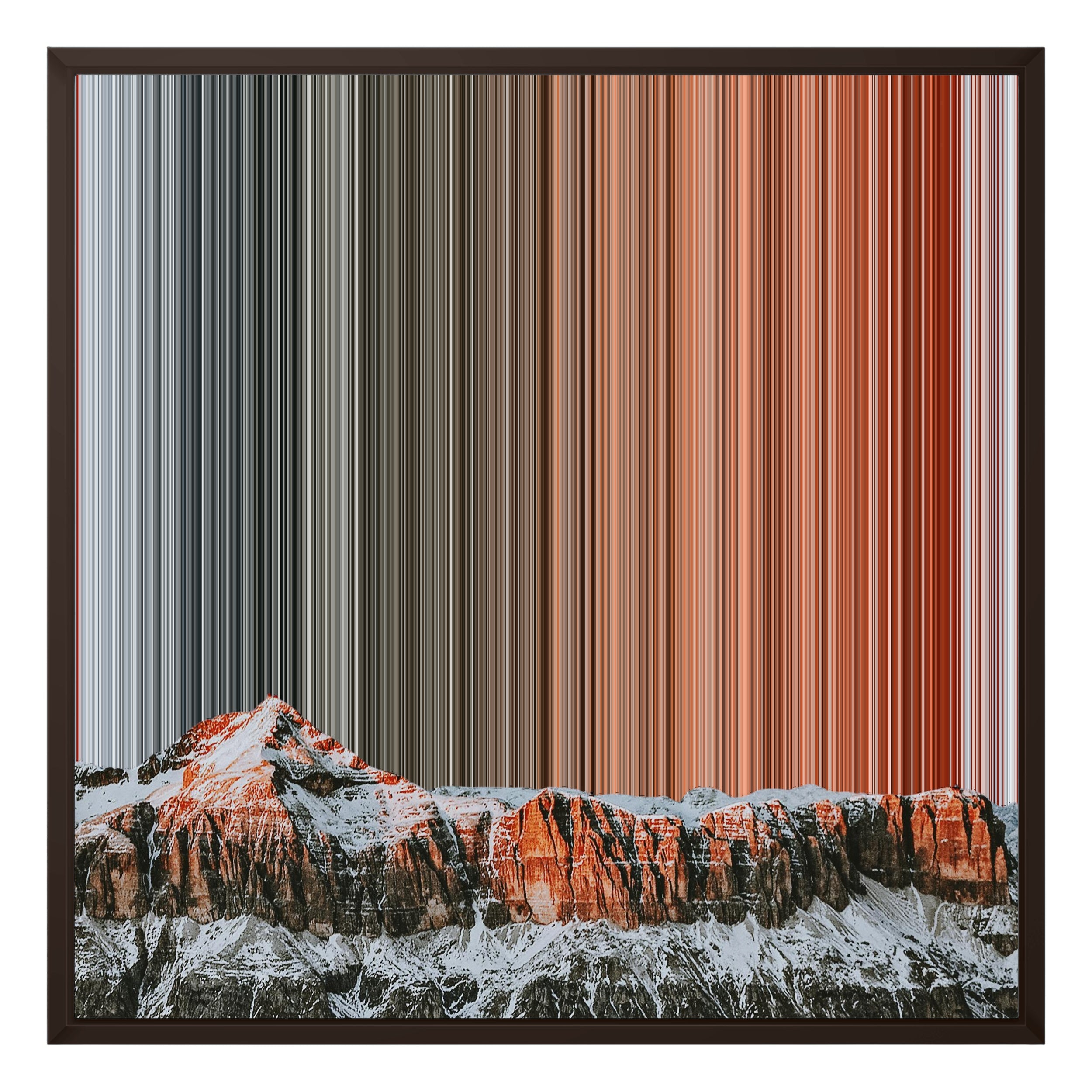 24×24" Framed Canvas - Brown variant