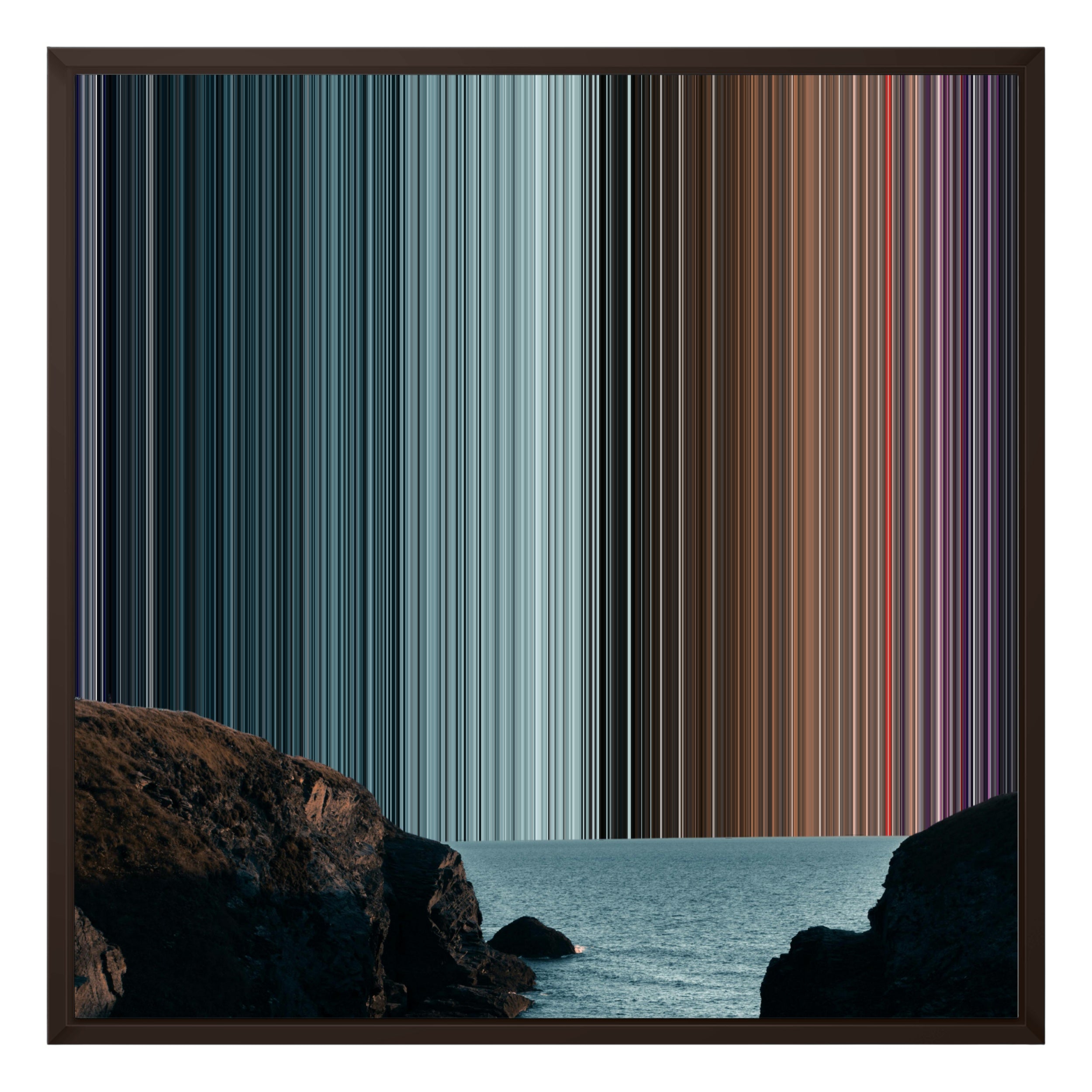 24×24" Framed Canvas - Brown variant