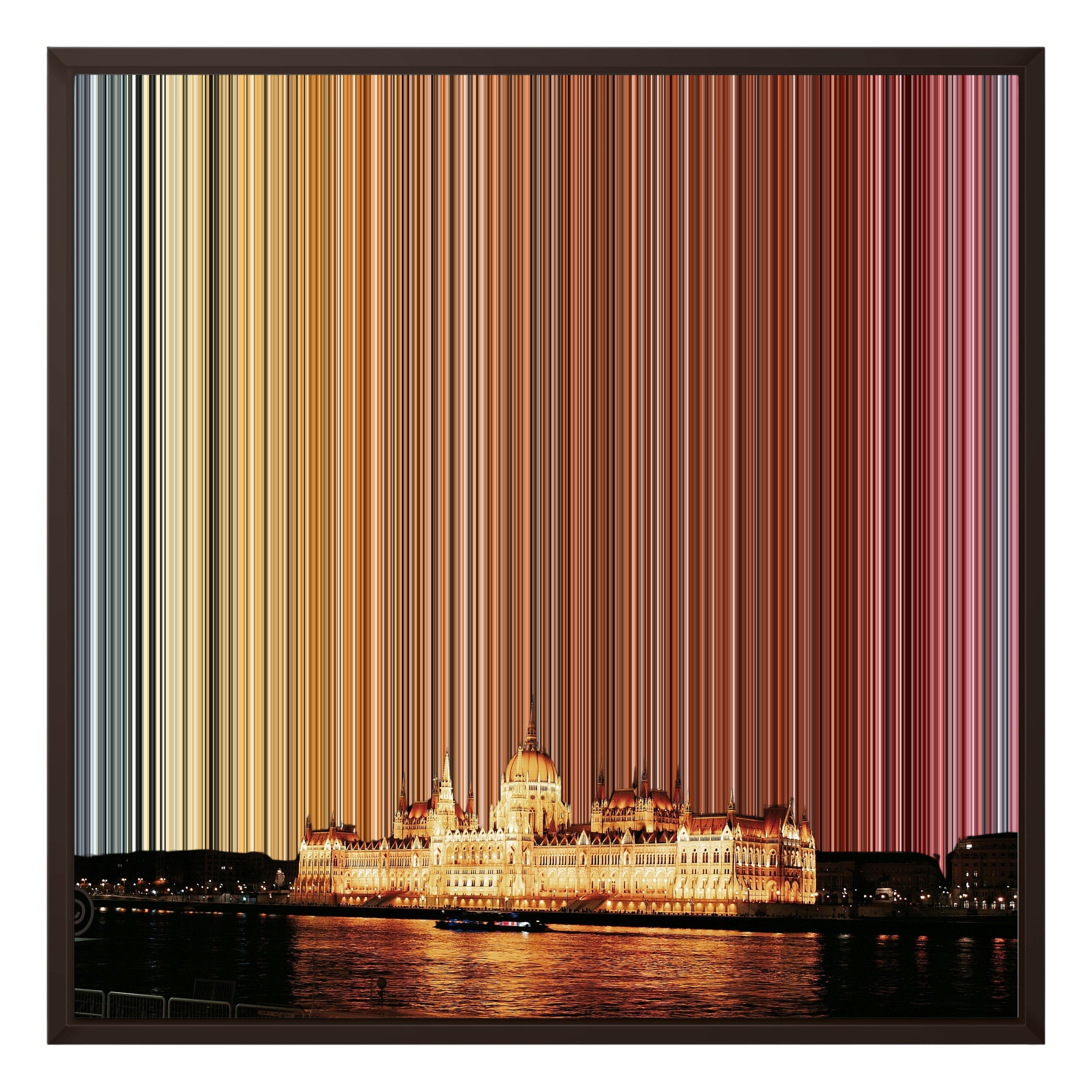 24×24" Framed Canvas - Brown variant