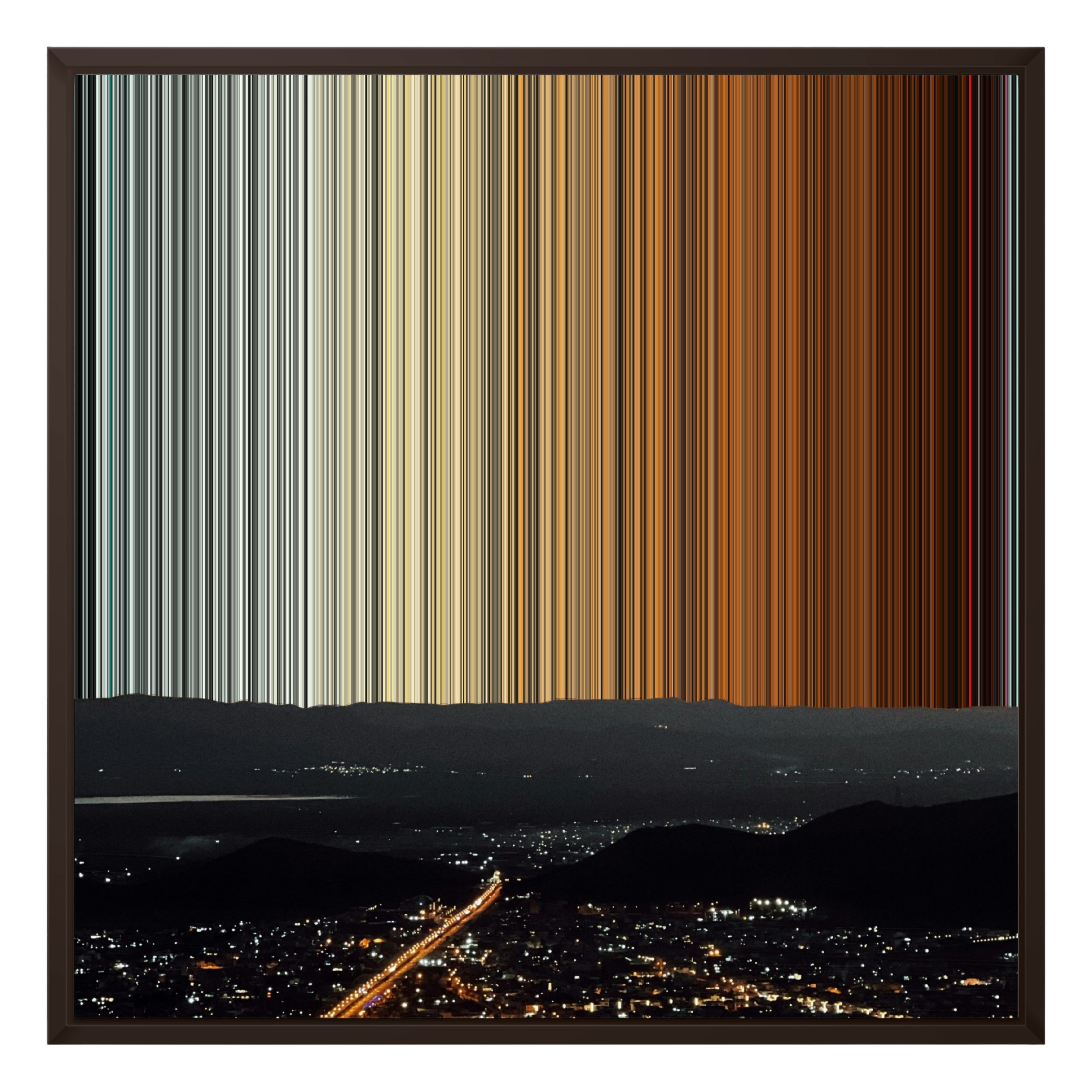 24×24" Framed Canvas - Brown variant