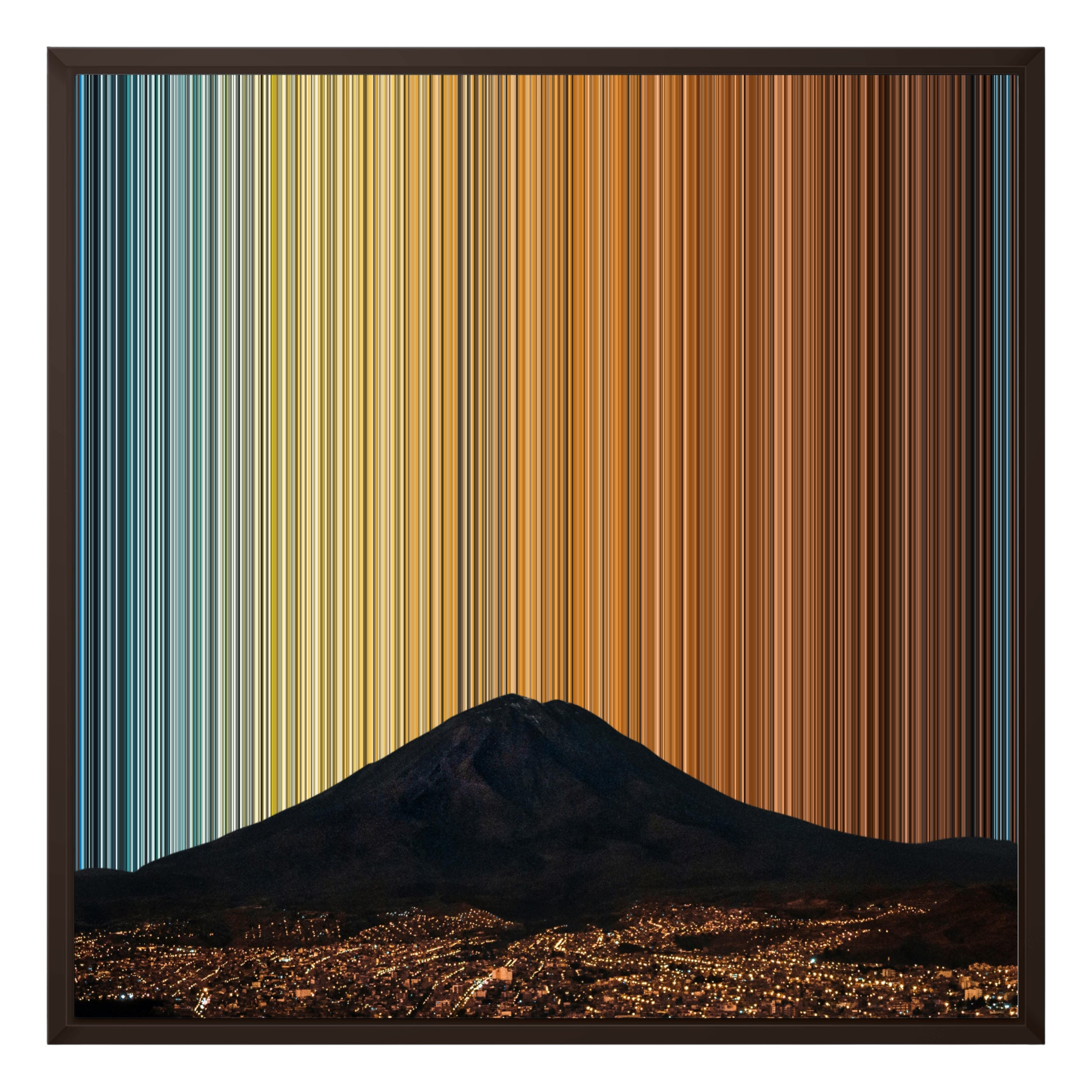 24×24" Framed Canvas - Brown variant